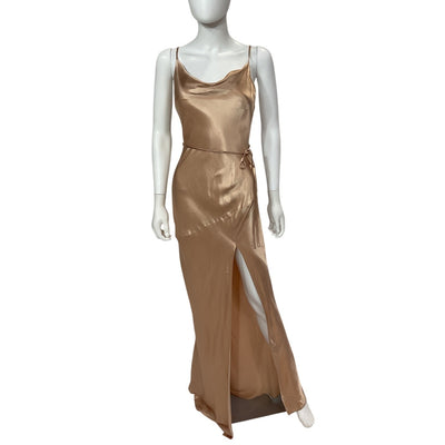 Shona Joy Silky Desert Rose La Lune Maxi Dress Size Aus 8 / US 4