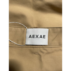 Aexae Beige Viscose Mini Skirt Size XS