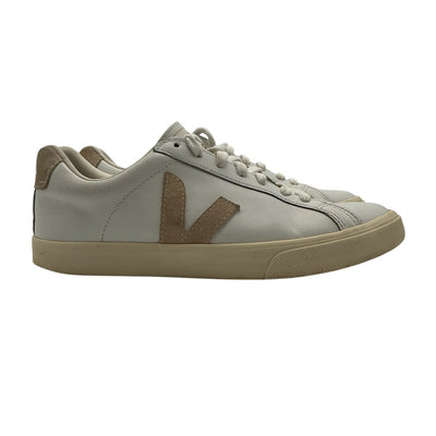 Veja Classic White Esplar Logo Sneakers Size 7