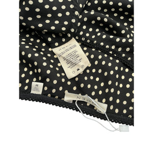 Dôen Polka Dot Black Elowena Skirt Size M