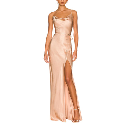 Shona Joy Silky Desert Rose La Lune Maxi Dress Size Aus 8 / US 4