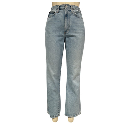 Agolde Classic Blue Pinch Waist High Rise Kick Denim Jeans Size 26