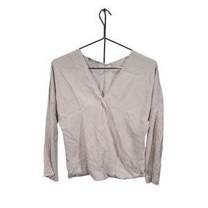 Vince Minimalist Blush Surplice Neck Size XS Blouse