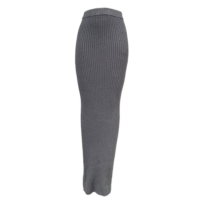 Lpa Ribbed Gray Nara Skirt Size XS