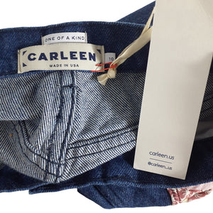 Madewell Artisanal Dark Rinse Quilt Panel Denim Jeans Size 10