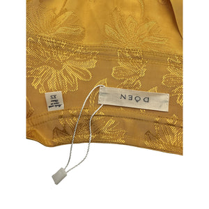 Dôen Jacquard Gold Leona Size XS Dress