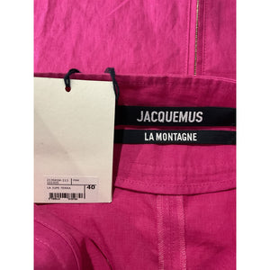 Jacquemus Layered Linen Maxi Pink Terra Skirt Size 40 FR / US 8 NWT