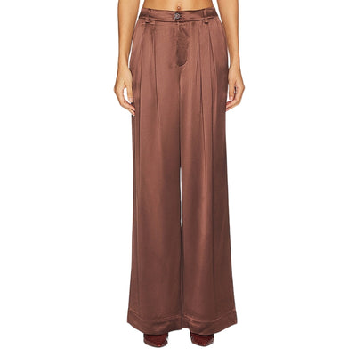 Cami Nyc Satin Brown Davina Pants Size M