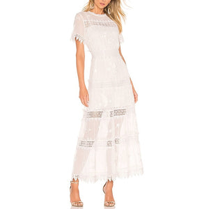 Tularosa Embroidered White Emmeline Dress Size XS