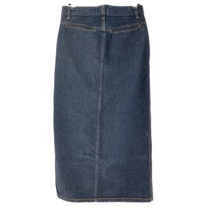 Helmut Lang Classic Blue Slit Midi Size 26 Skirt