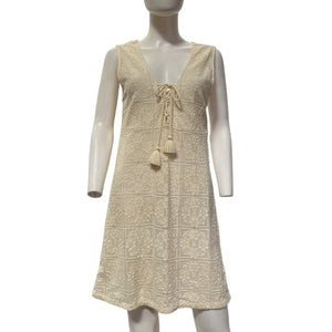 Honorine Lace Cream Gilda Mini Dress Size M