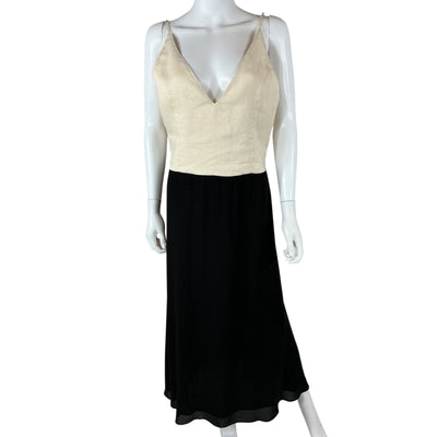 Dissh Elegant Cream Grace Midi Dress Size 12