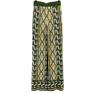 Misa Los Angeles Geometric Limoncello Geo Rialta Pants Size M NWT