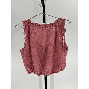 Dôen Traveler Red Cotton Top Size XS