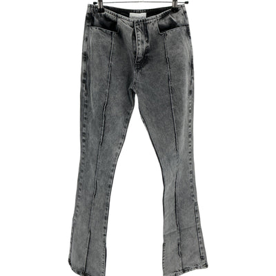 16Arlington High Rise Flared Charcoal Maroa Denim Jeans Size 6 NWT