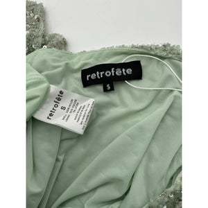 Retrofête 'Quinn' Green Nylon Top Size S