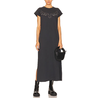 Allsaints Washed Black Randal Anna Dress Size 10