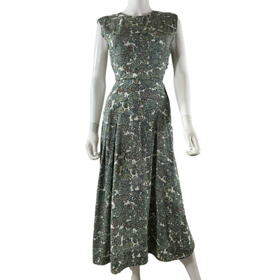 Joie Floral Winter White Multi Ember B Midi Dress Size 2