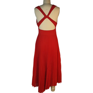 A.L.C. Pleated Red Everly Size 2 Dress