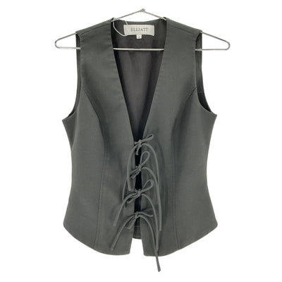 Elliatt Structured Black Cavalcade Vest Size S