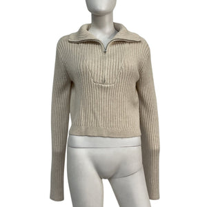 Tularosa Ribbed Beige Lovelle Sweater Size M