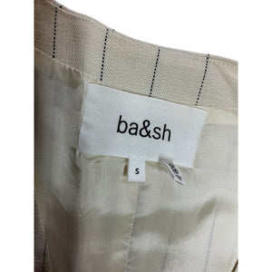 Ba&sh Striped Ivory Erita Vest Size 1