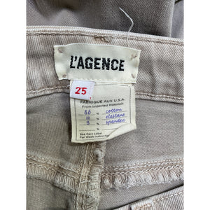 L'agence Sleek Beige Margot Denim Jeans Size 25