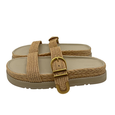 Simkhai Raffia Beige Aida Sandals Size EU 40 / US 10