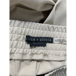 Alice + Olivia 'Miami' White Side Slit Jogger Size XS