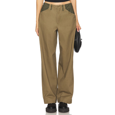 Rag And Bone Wide Leg Green Banks Pants Size 6