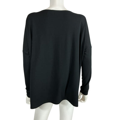 Hatch Relaxed Black The Longsleeve Tee Top Size 0