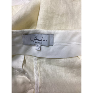 L'Academie Pleated Creme Carinne Shorts Size S