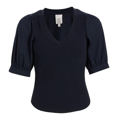 Cinq à Sept Puff-Sleeve Blue Amaya Top Size XS