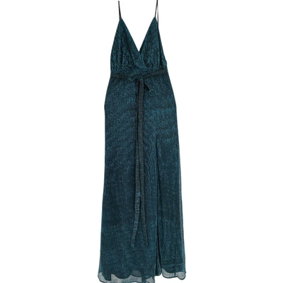 Michael Costello Shimmering Teal Harper Gown Size XS