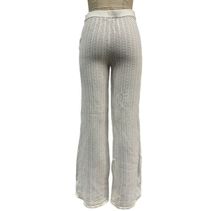 Tularosa Open Knit Cream Maeve Pants Size M