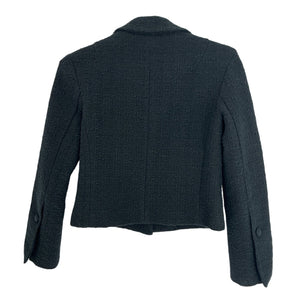 Proenza Schouler Textured Black Quinn Jacket Blazer Size 2