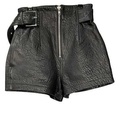 Grlfrnd Textured Black Sandy Shorts Size XS