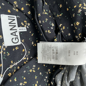 Ganni Floral Print Button-Up Top Size 36