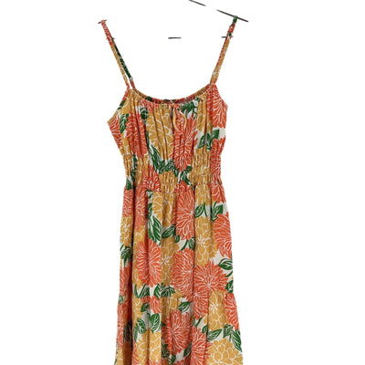 Faithfull The Brand Floral Multicolor Shaloom Midi Dress Size S