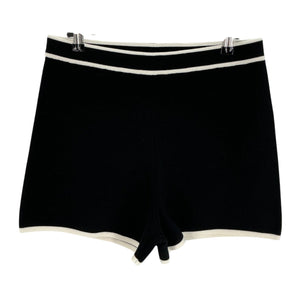 L'Academie Knit Black Lida Shorts Size L