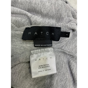 Hatch Stretch Ribbed Gray Long Body Tank Size 1 Dress