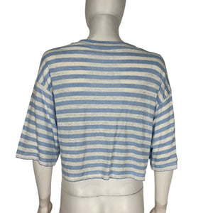 Frame Boxy Multicolor Linen Crop Top Size XS