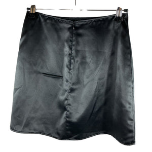 Reformation Silk Black Robbie Mini Skirt Size 0