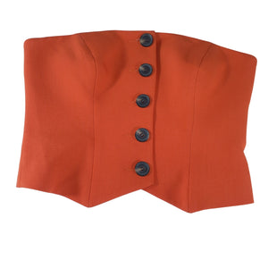 Shona Joy Structured Orange Irena Bodice Size 4