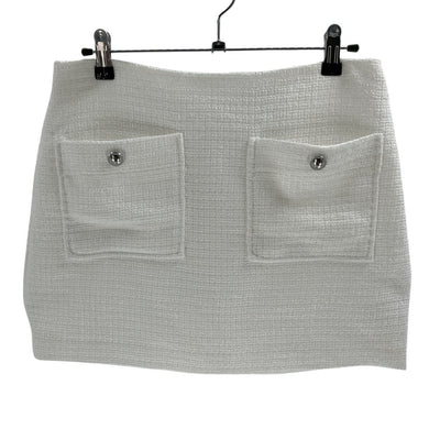 Reformation Knit White Aurelia Mini Skirt Size 6