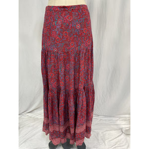 Veronica Beard 'Serence' Red Floral Skirt Size M