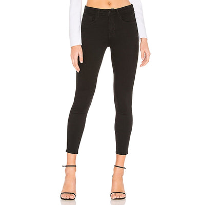 L'agence Sleek Black Margot High Rise Skinny Denim Jeans Size 25