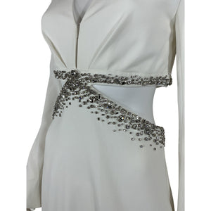 A.L.C. Embellished White Trina Dress Size 8