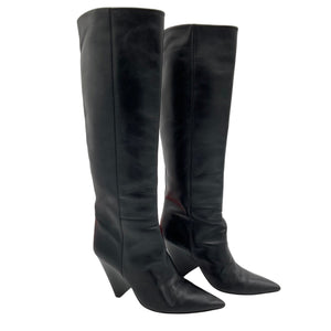 Isabel Marant Sleek Black Lakita Knee Boots Size EU 38 / US 8