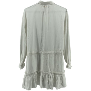 Ramy Brook Tiered Ivory Josephine Shirtdress Size X Small